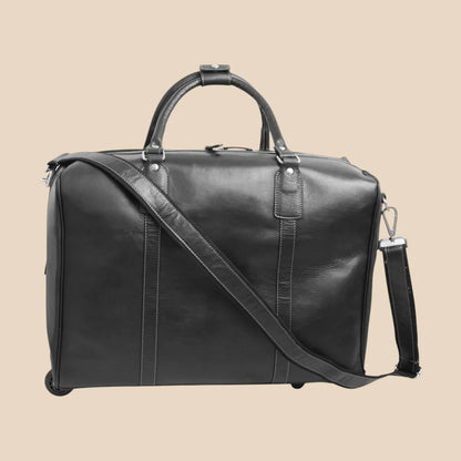 Oiled Calfskin Leather Duffel Bag - Image 7 | Bufalo d'Oro