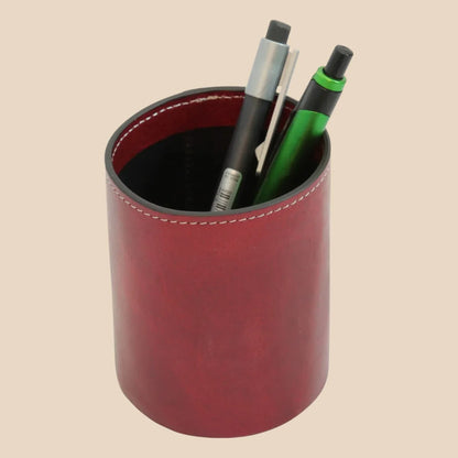 Leather Pen Cup - Image 4 | Bufalo d'Oro