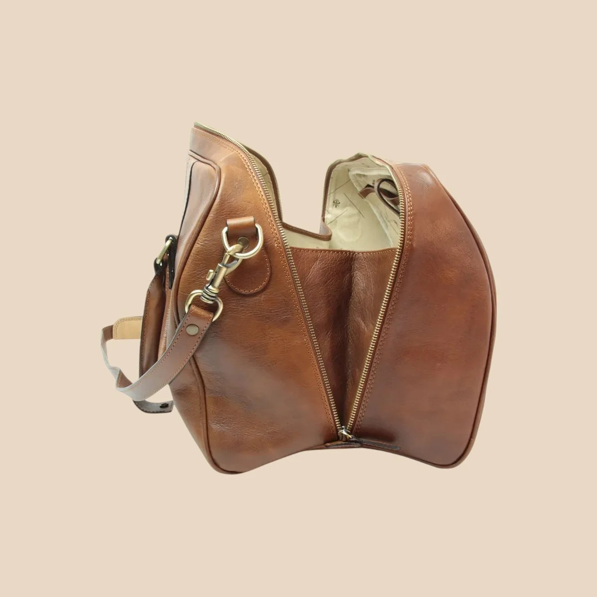 Full-Grain Leather Travel Bag - Image 19 | Bufalo d'Oro