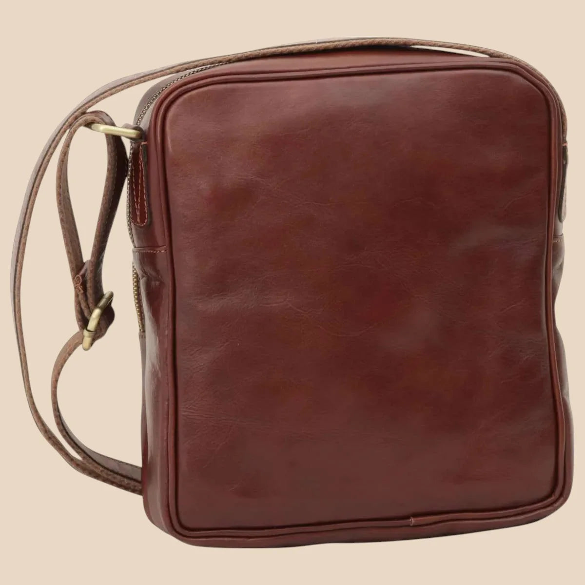 Small Leather Bag With Zip Closures - Image 2 | Bufalo d'Oro