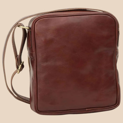 Small Leather Bag With Zip Closures - Image 2 | Bufalo d'Oro