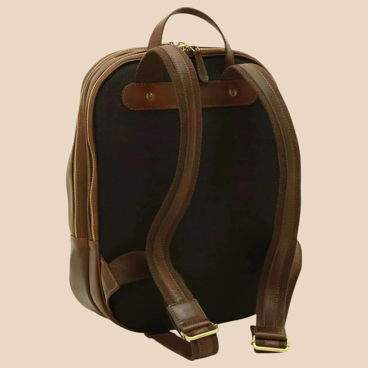 Soft Calfskin Leather Laptop Backpack - Image 8 | Bufalo d'Oro