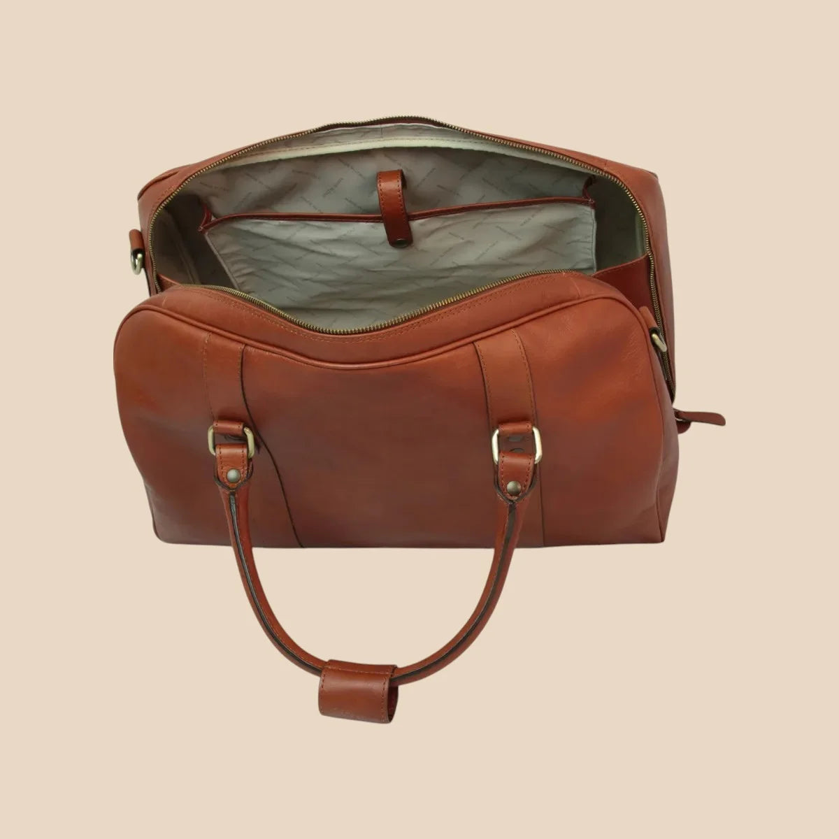 Full-Grain Leather Travel Bag - Image 5 | Bufalo d'Oro