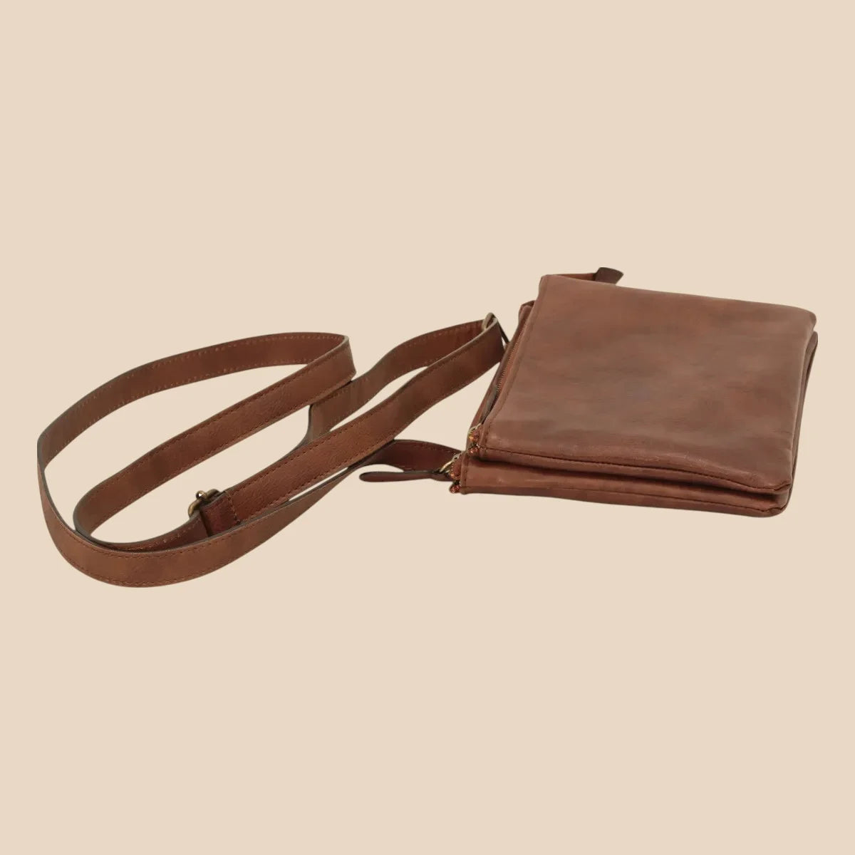 Full-Grain Calfskin Shoulder Bag - Image 7 | Bufalo d'Oro