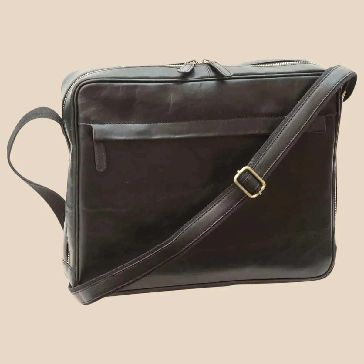 Vachetta Leather Messenger - Image 6 | Bufalo d'Oro