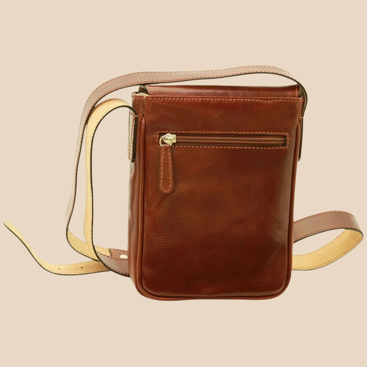 Cowhide Leather Cross Body Bag - Image 4 | Bufalo d'Oro