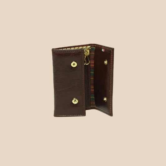Full-Grain Leather Key Ring 8 Hooks - Image 2 | Bufalo d'Oro