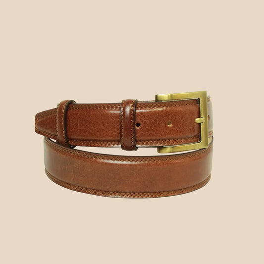 Leather Belt Wide 1,57" - Image 1 | Bufalo d'Oro