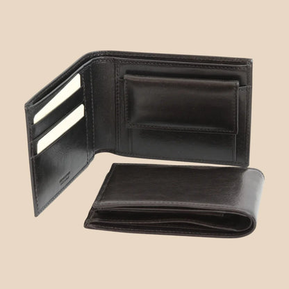 Leather Wallet With Coin Pocket With RFID - Image 5 | Bufalo d'Oro