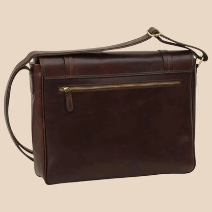 Large Leather Bag With Magnetic Closure - Image 4 | Bufalo d'Oro