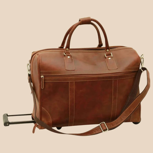 Oiled Calfskin Leather Duffel Bag - Image 1 | Bufalo d'Oro