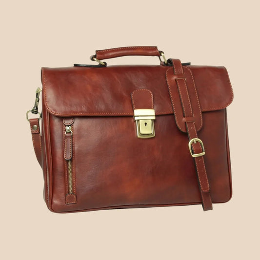 Full Grain Leather Briefcase - Image 1 | Bufalo d'Oro