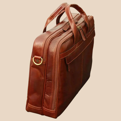 Esclusiva II Leather Laptop Briefcase - Image 4 | Bufalo d'Oro