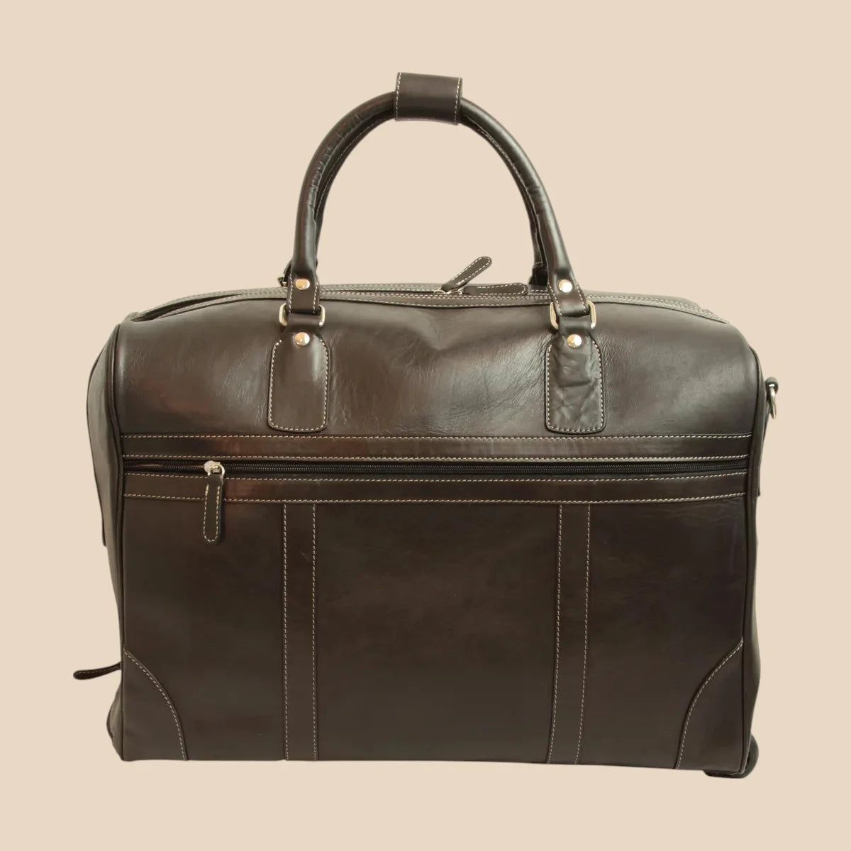 Oiled Calfskin Leather Duffel Bag - Image 24 | Bufalo d'Oro