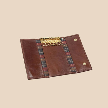 Full-Grain Leather Key Ring 8 Hooks - Image 2 | Bufalo d'Oro