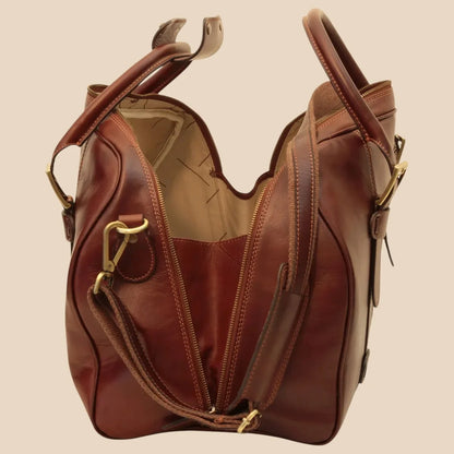 Cowhide Leather Duffel Bag - Image 21 | Bufalo d'Oro