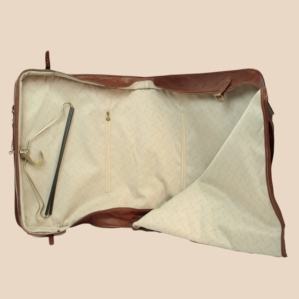 Full Grain Leather Garment Bag - Image 5 | Bufalo d'Oro