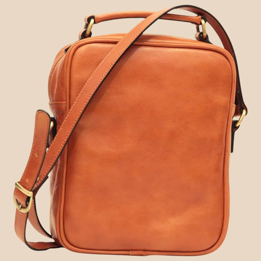Leather Shoulder Bag With Front Pocket - Image 2 | Bufalo d'Oro