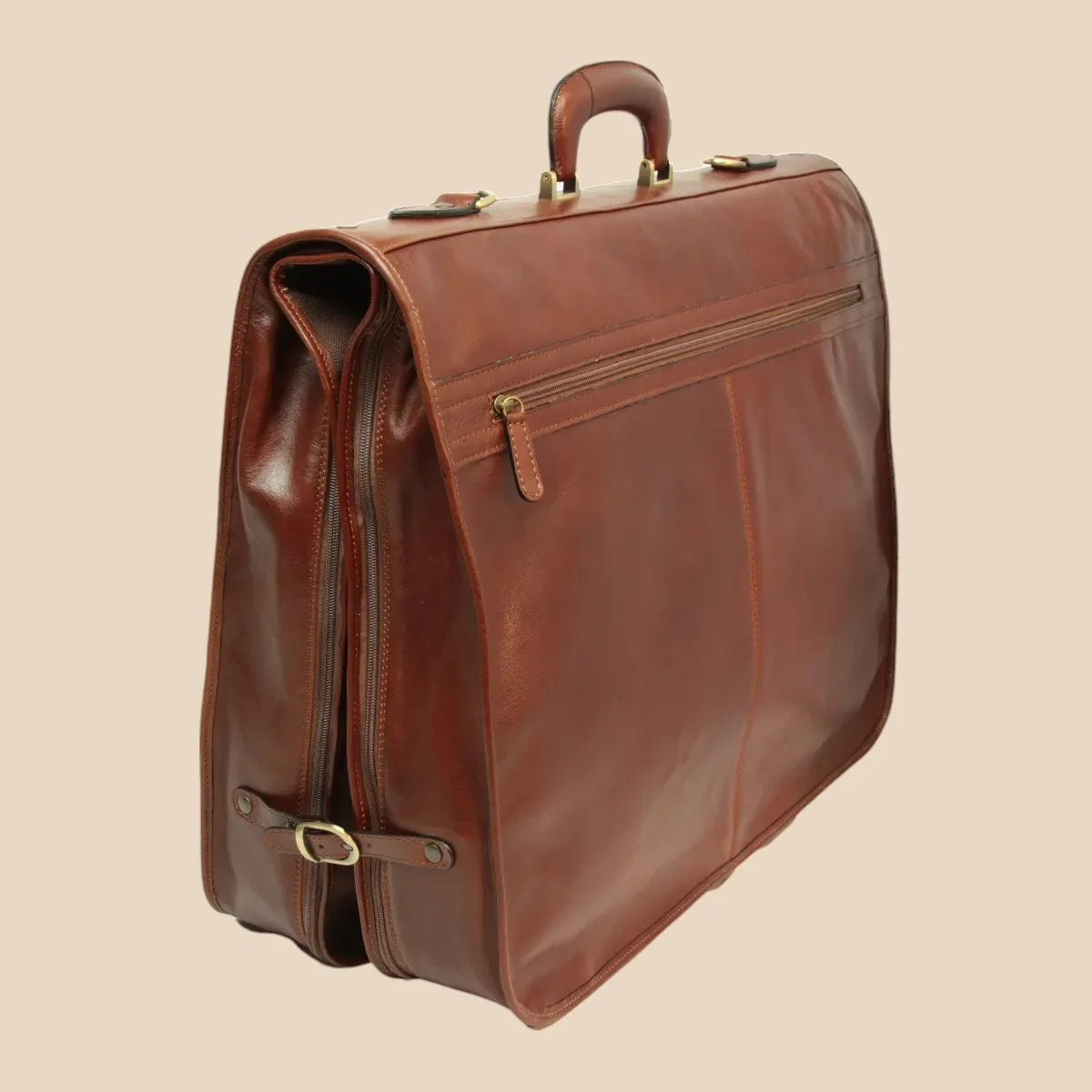Full Grain Leather Garment Bag - Image 3 | Bufalo d'Oro
