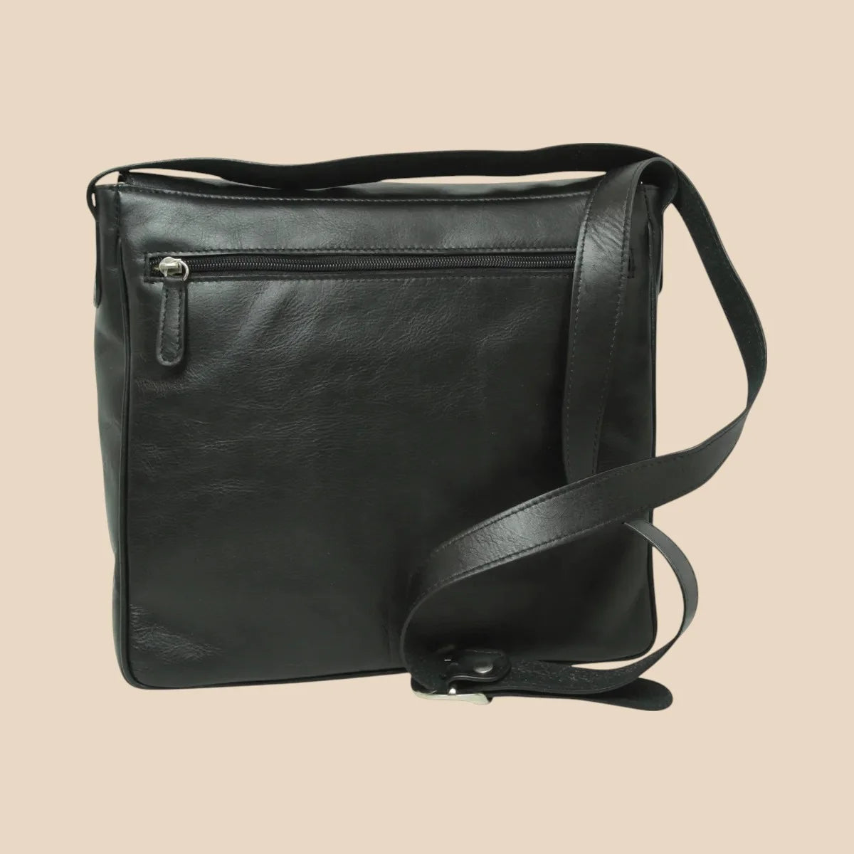 Full-Grain Leather Messenger - Image 7 | Bufalo d'Oro