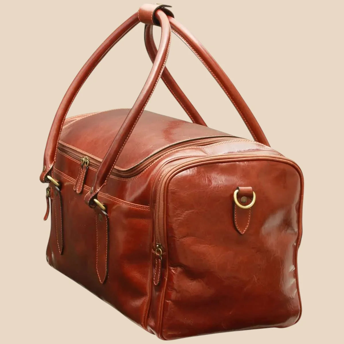 Arno Leather Travel Bag - Image 6 | Bufalo d'Oro