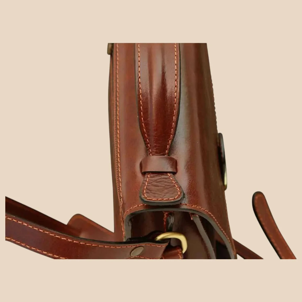 Classica II Leather Satchel - Image 10 | Bufalo d'Oro