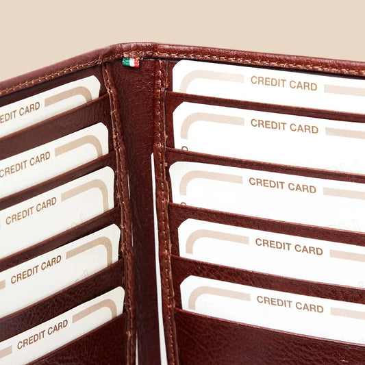 Leather Card Holder With Rfid Protection - Image 2 | Bufalo d'Oro