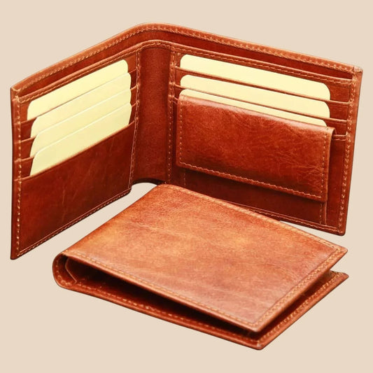 Leather Wallet With Coin Pocket And Rfid - Image 1 | Bufalo d'Oro