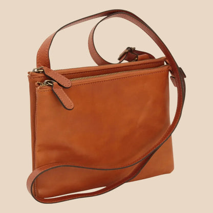 Full-Grain Calfskin Shoulder Bag - Image 3 | Bufalo d'Oro