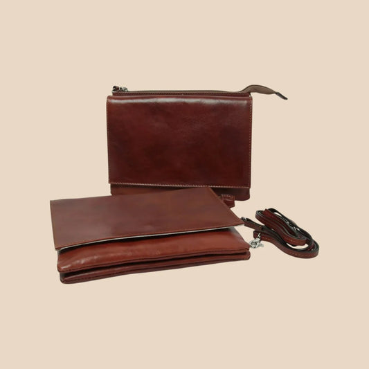 Full Grain Leather Shoulder Bag - Image 1 | Bufalo d'Oro
