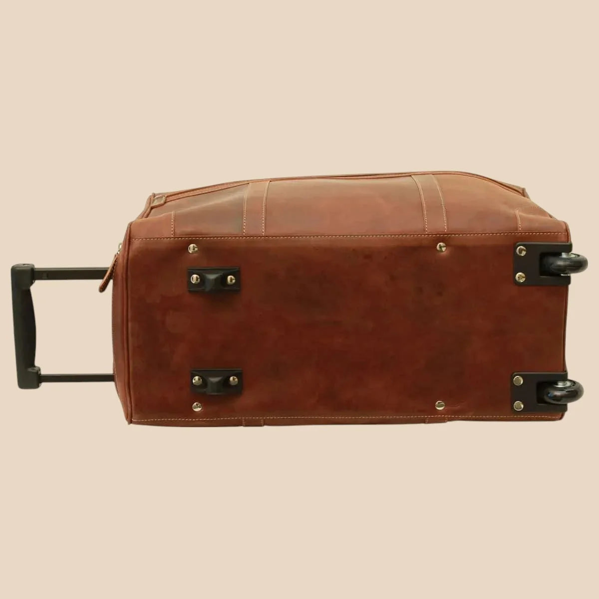 Oiled Calfskin Leather Duffel Bag - Image 4 | Bufalo d'Oro