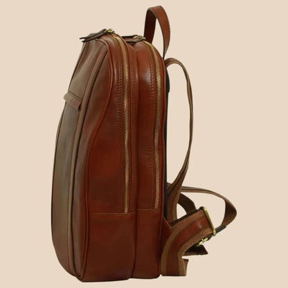 Soft Calfskin Leather Laptop Backpack - Image 14 | Bufalo d'Oro