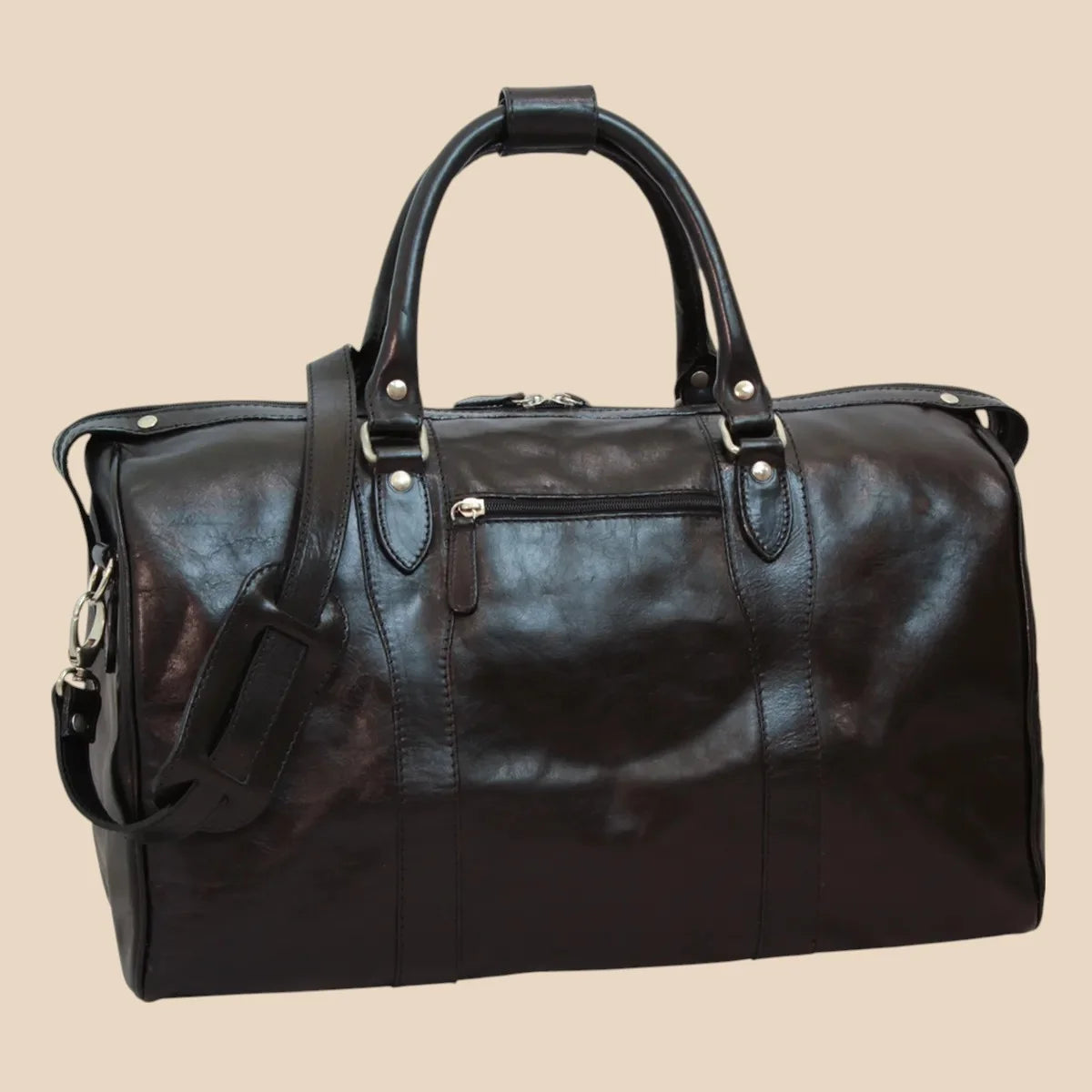 Travel Bag With Shoulder Strap - Image 7 | Bufalo d'Oro