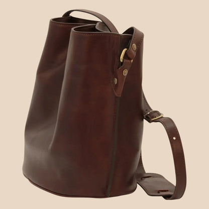 Cowhide Leather Shoulder Bag - Image 9 | Bufalo d'Oro