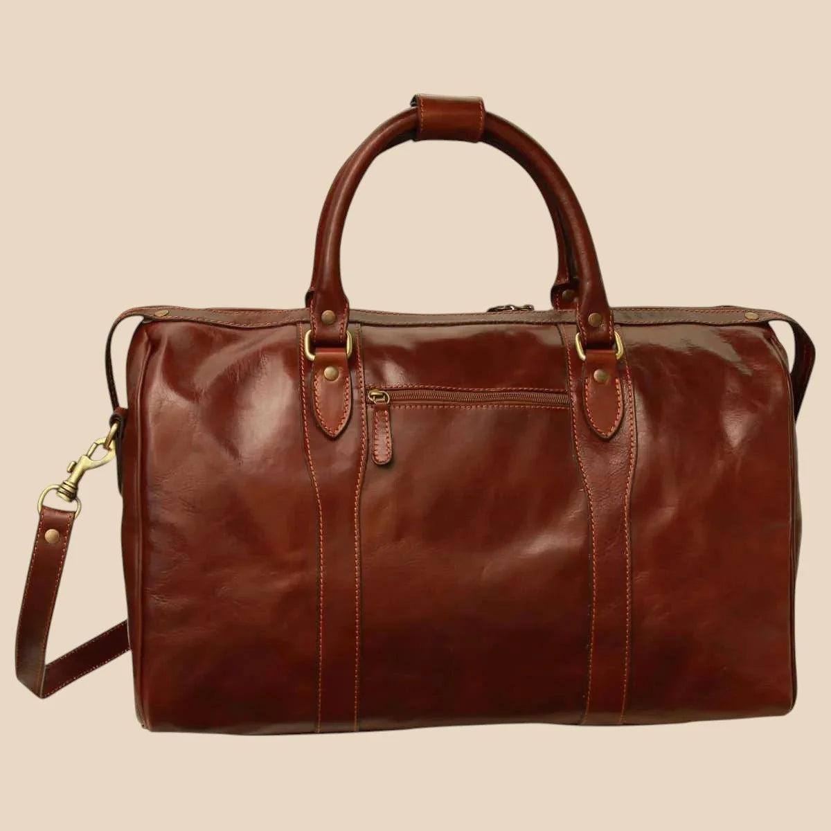 Travel Bag With Shoulder Strap - Image 10 | Bufalo d'Oro