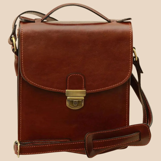 Classica II Leather Satchel - Image 1 | Bufalo d'Oro