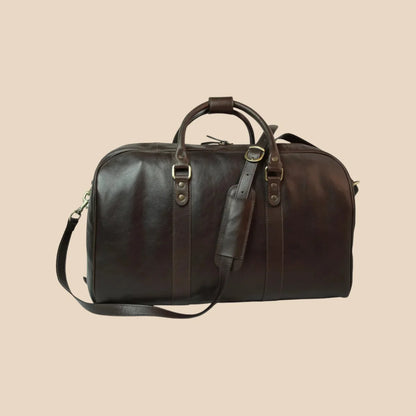 Large Full-Grain Leather Travel Bag - Image 7 | Bufalo d'Oro