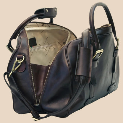 Cowhide Leather Duffel Bag - Image 12 | Bufalo d'Oro