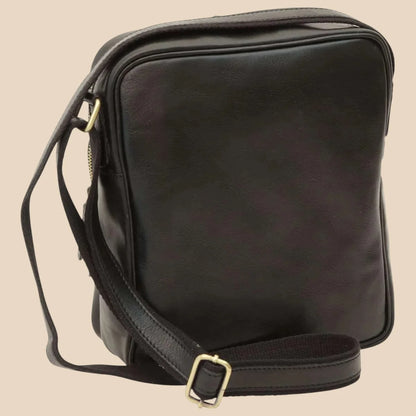 Small Leather Bag With Zip Closures - Image 8 | Bufalo d'Oro