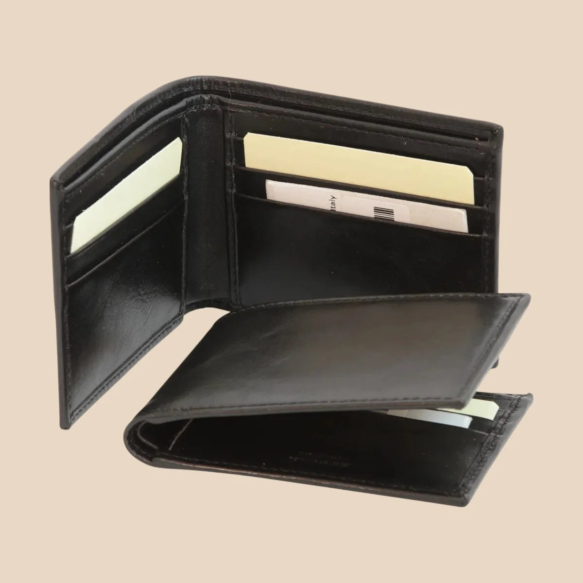 Leather Bifold Wallet With RFID - Image 6 | Bufalo d'Oro