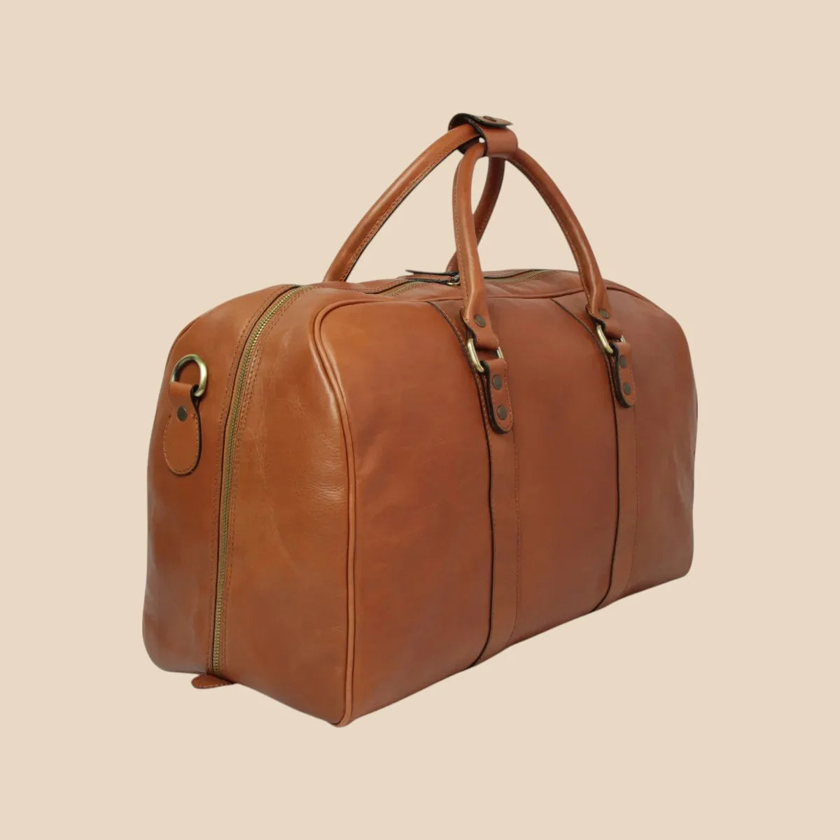 Large Full-Grain Leather Travel Bag - Image 20 | Bufalo d'Oro