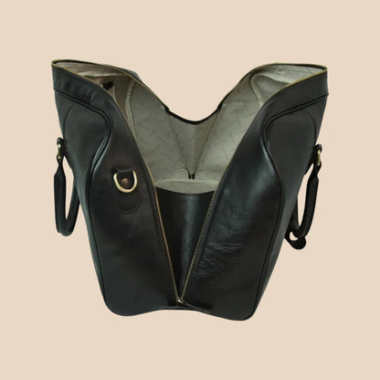 Large Full-Grain Leather Travel Bag - Image 9 | Bufalo d'Oro