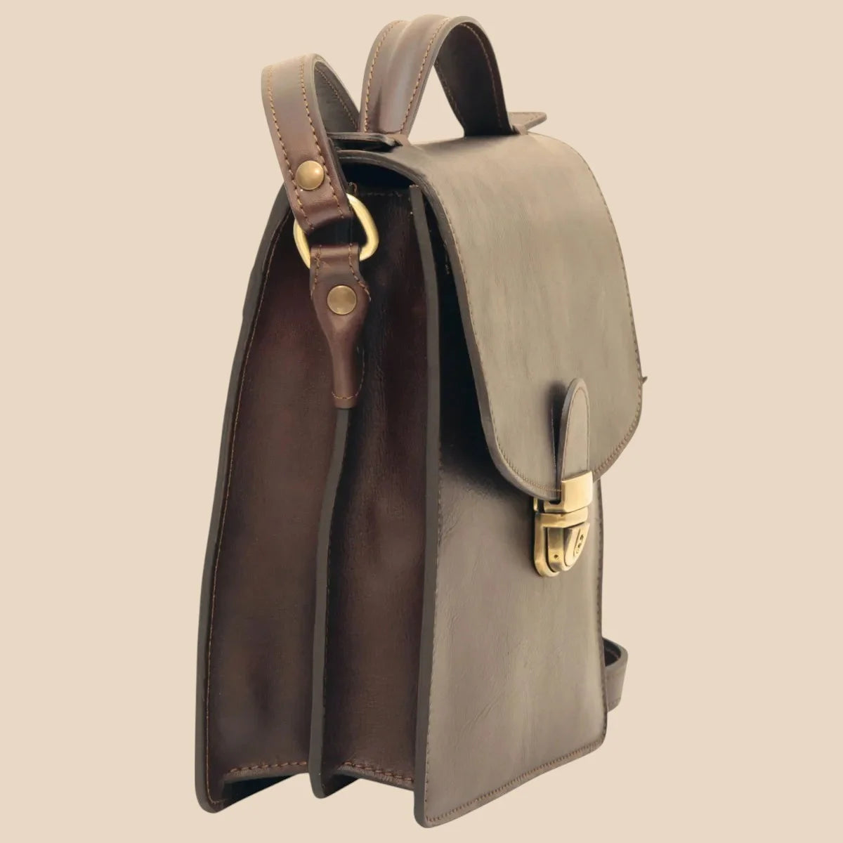 Classica II Leather Satchel - Image 7 | Bufalo d'Oro