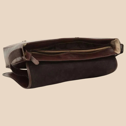 Large Leather Bag With Magnetic Closure - Image 8 | Bufalo d'Oro