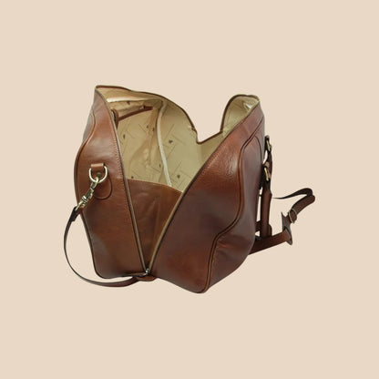 Large Full-Grain Leather Travel Bag - Image 18 | Bufalo d'Oro