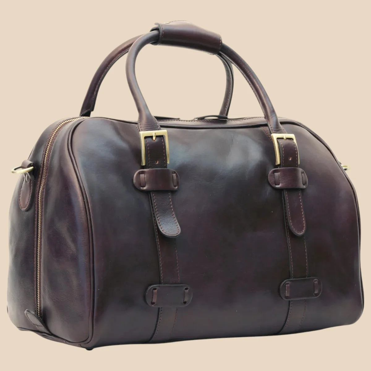 Cowhide Leather Duffel Bag - Image 8 | Bufalo d'Oro