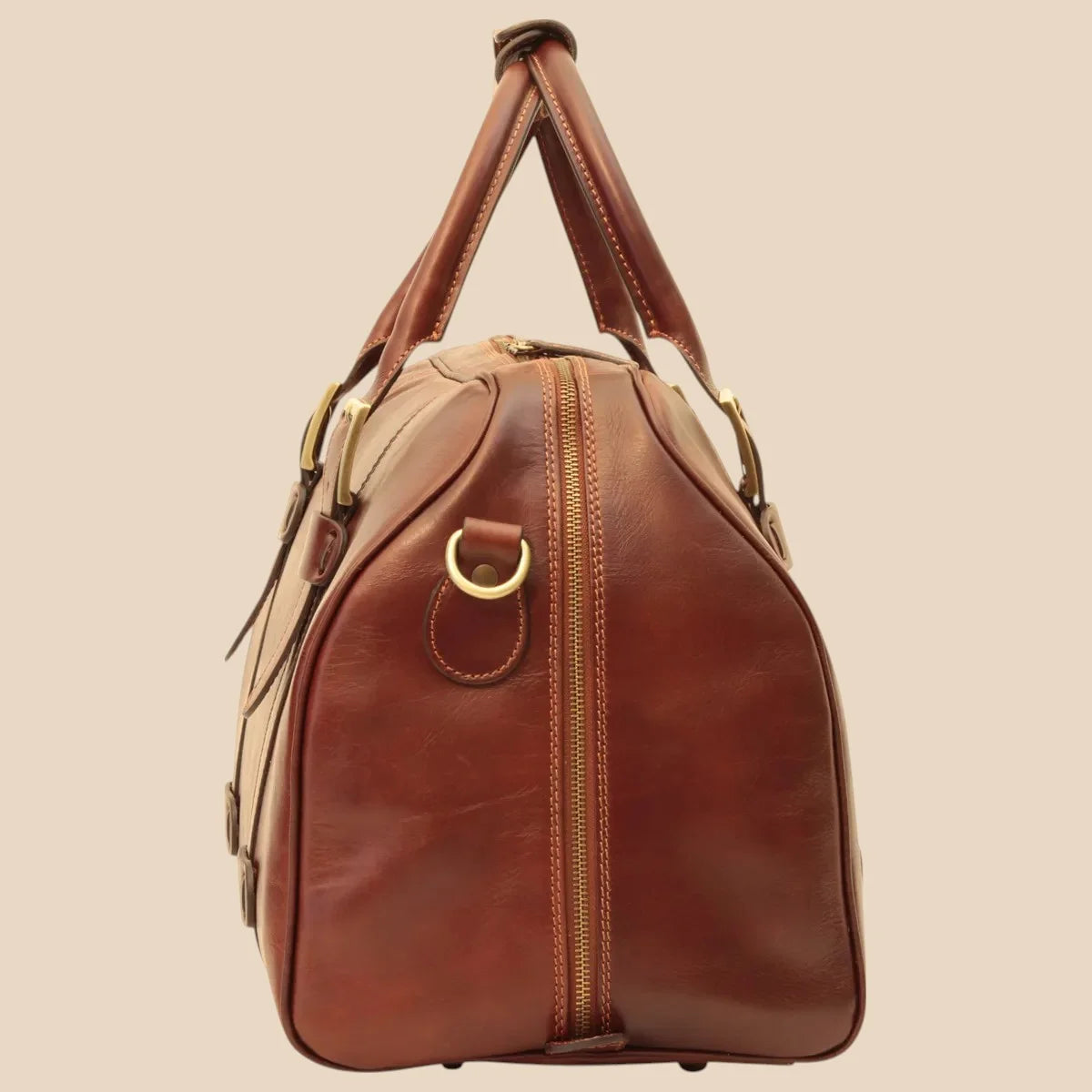 Cowhide Leather Duffel Bag - Image 7 | Bufalo d'Oro
