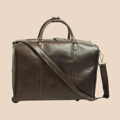 Oiled Calfskin Leather Duffel Bag - Image 20 | Bufalo d'Oro