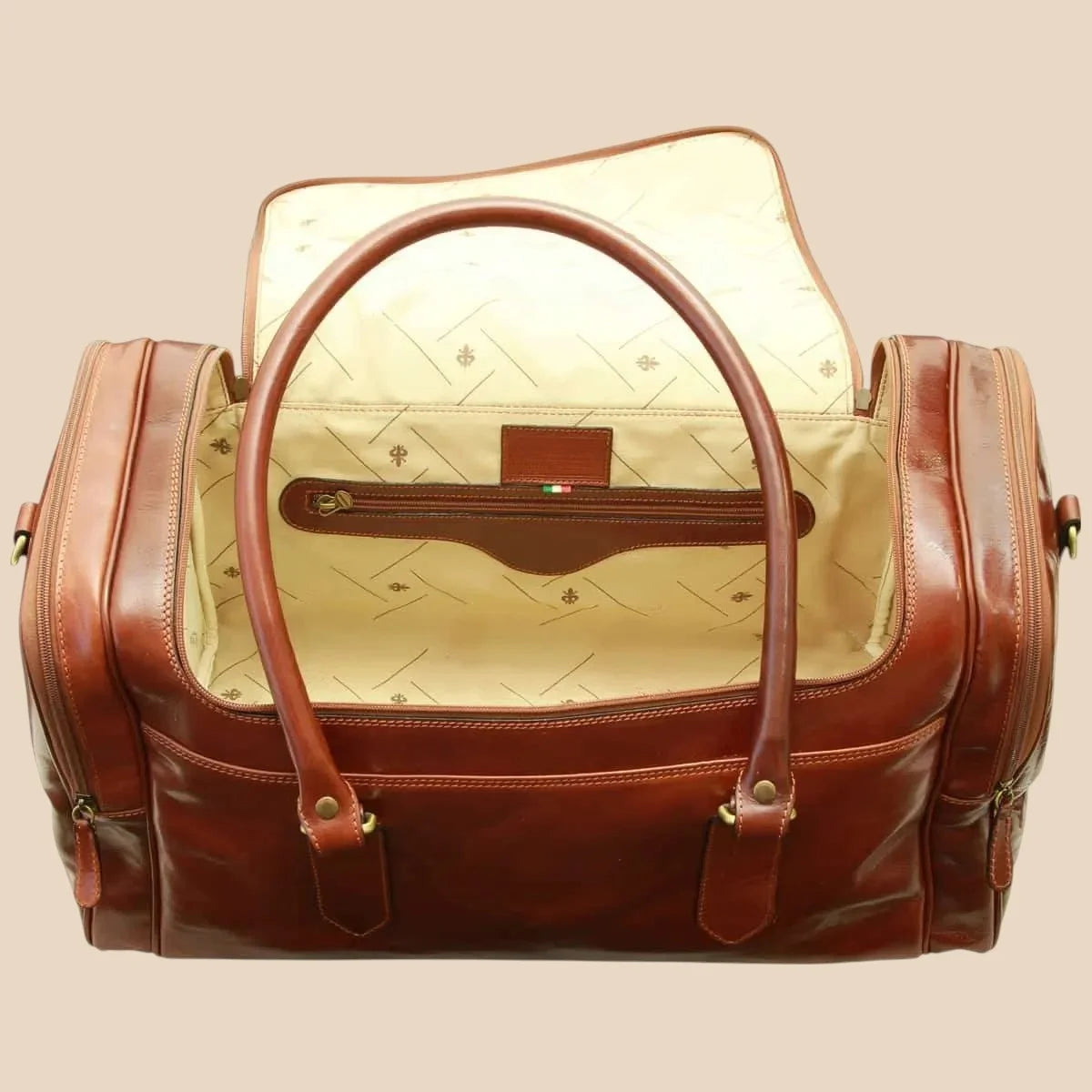 Arno Leather Travel Bag - Image 3 | Bufalo d'Oro