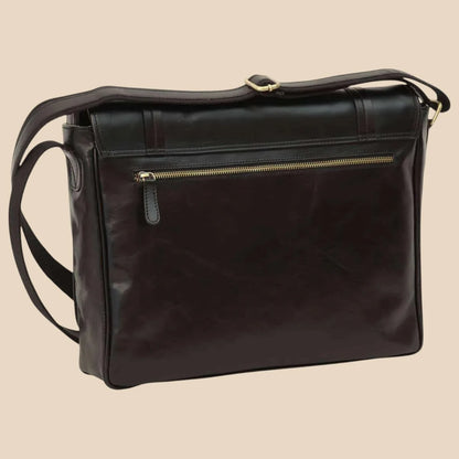 Large Leather Bag With Magnetic Closure - Image 13 | Bufalo d'Oro